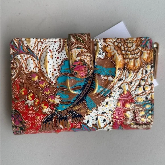 Brahmin Floral BiFold Wallet HannahMarketplace Melbourne Genuine Leather